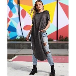 We the Free‎ Burnout Sheer T-Shirt Dress Y2K Grunge Vibez | Tunic Size Small